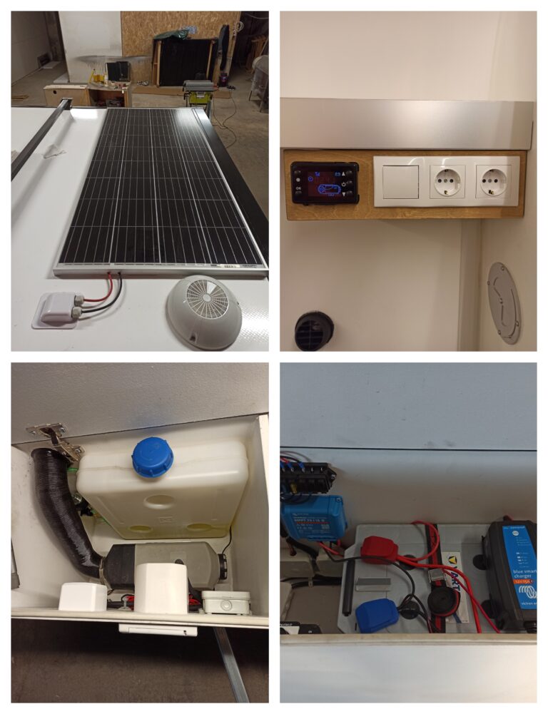 Respo mini karavan päikesepaneel ja soojapuhur